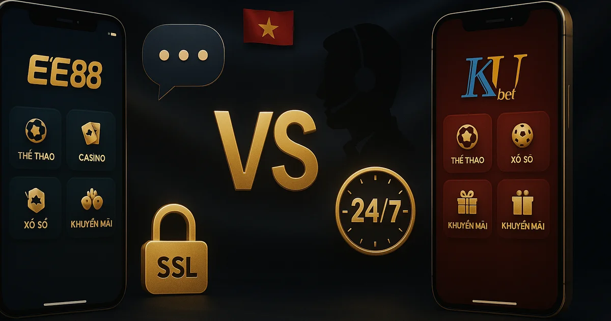 EE88 vs Kubet – so sánh app mobile và CSKH 24/7 tiếng Việt