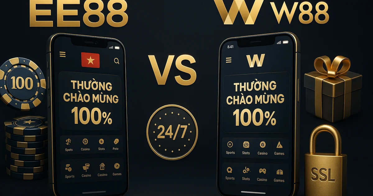 So sánh khuyến mãi và app mobile EE88 vs W88 2026