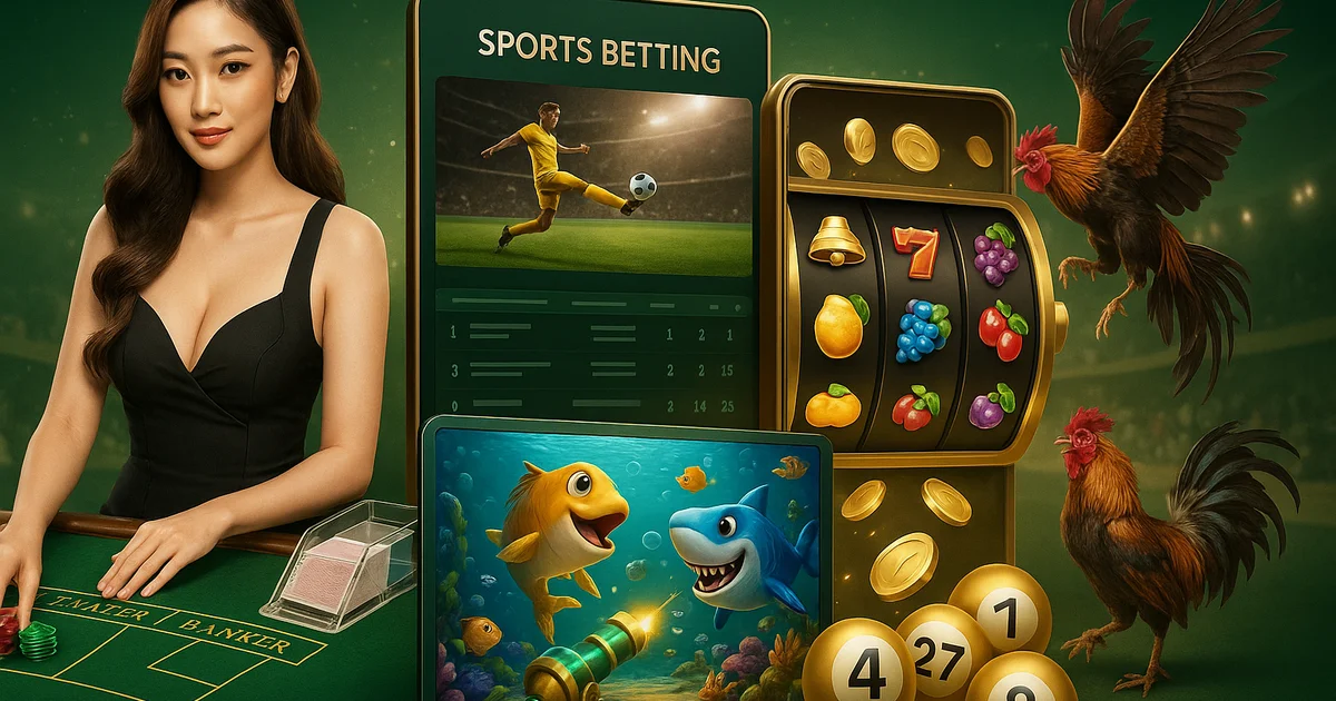 Hệ sinh thái game EE88: casino, thể thao, nổ hũ, bắn cá, xổ số, đá gà