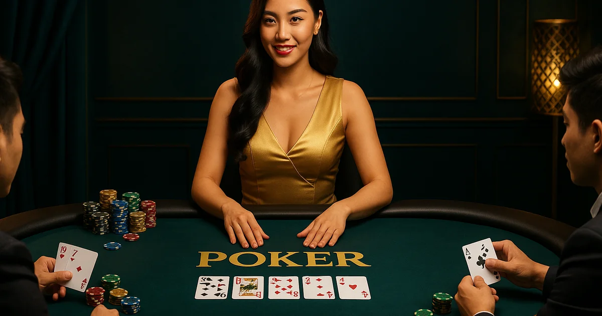 Poker online live dealer EE88 — Omaha và Texas Hold'em studio