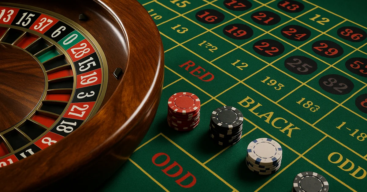 Bánh xe European roulette và bảng cược Roulette online