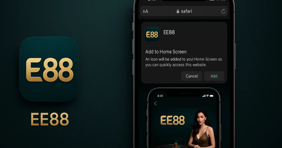 Tải App EE88 iOS — thêm web app vào màn hình chính qua Safari